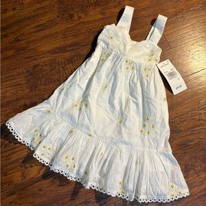 NWT Rare Editions girls size 7 tie back floral sundress